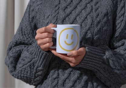 Yellow Smiley Face 11 oz. Mug - Image 4