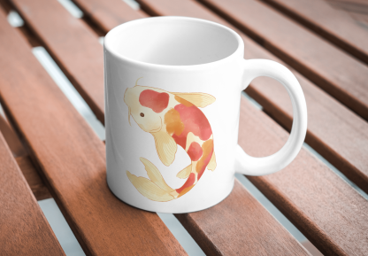 Watercolor Koi Fish 11 oz. Mug