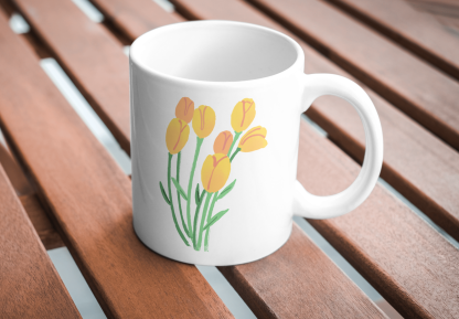 Yellow & Orange Tulips 11 oz. Mug