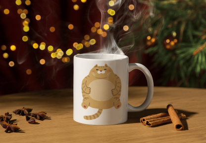 Fat Orange Cat 11 oz. Mug - Image 3