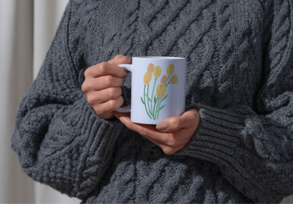 Yellow & Orange Tulips 11 oz. Mug - Image 4