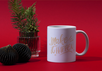 Make it Happen (Gold) 11 oz. Mug - Image 4