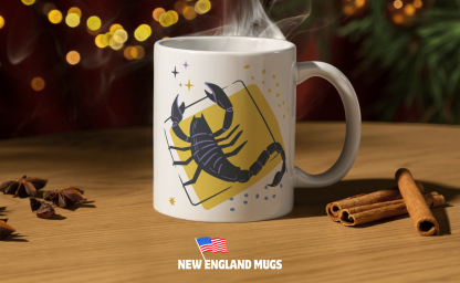 Yellow Scorpio Symbol 11 oz. Mug