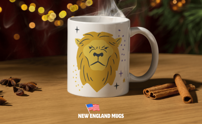 Leo Lion Face Zodiac 11 oz. Mug - Image 3