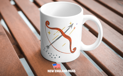 Sagittarius Bow & Arrow Astrology 11 oz. Mug - Image 2