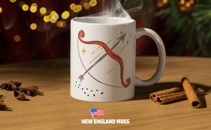 Sagittarius Bow & Arrow Astrology 11 oz. Mug - Image 4