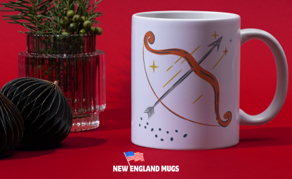 Sagittarius Bow & Arrow Astrology 11 oz. Mug - Image 3